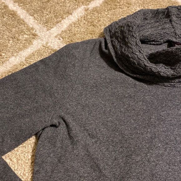 Rafaella Ribbed Cowl Neck Casual Sweater - Picture 4 of 7